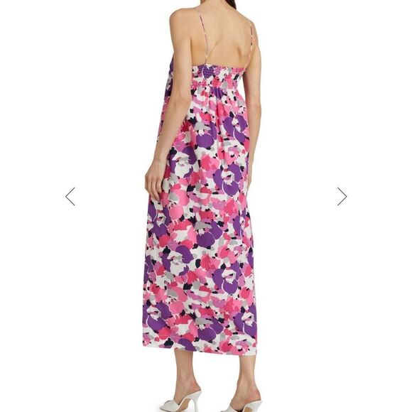 S/W/F C'est La Vie Ruched Bandeau Midi-Dress Size S Wedding Guest Dress NWT - Picture 5 of 8